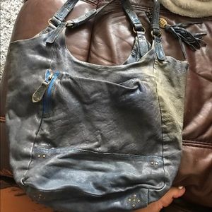 Olivia Harris hobo leather handbag